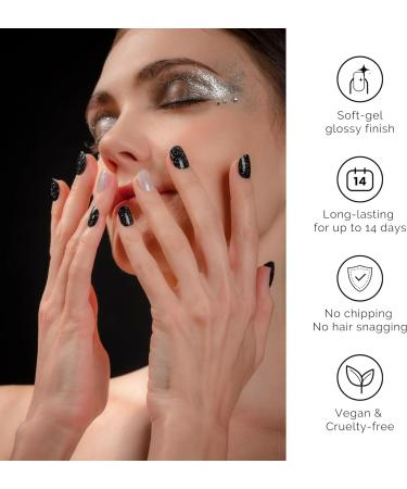 NAILOG Semi Cured Gel Nail Strips 34 pcs Salon-Quality Gel Nail Stickers Long Lasting Nail Wraps for Women with Soft Gel Finish Star Walk - Buy Online on GoSupps.com