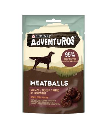 Purina Adventuros High Meat Meatballs Snack Chiens 70g Meatballs 1 Unit (Confezione da 1)