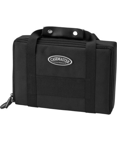 Casemaster by GLD Products Classic Nylon Dart Carrying Case for Steel and Soft Tip Darts, Holds 12 Darts Numerous Other Accessories via Generous Storage Pockets, Tubes and Boxes, Black