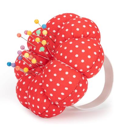 NEOVIVA Cute Pumpkin Pincushions with Wristband, Pack of 2 - Red Polka Dot Grenadine - Buy Online on GoSupps.com