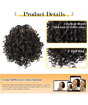 NICENEEDED 6Inch Curly Drawstring Ponytail Afro Fluffy Kinky Synthetic Ponytails Extensions for Black Women Loose Wave Natural Black Short Mini Hair Buns Wig Hair Extensions for Daily Use - Buy Online on GoSupps.com