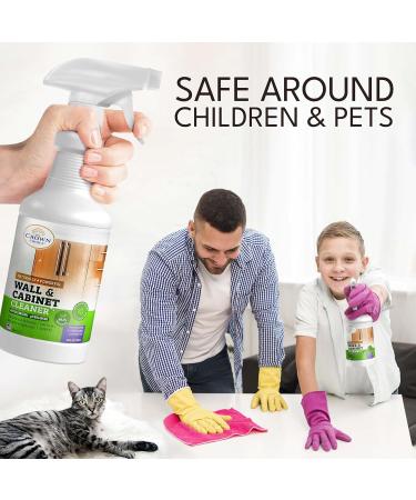 Natural Wall Cleaner Spray - 24oz Lavender Stain Remover for Painted Walls Ceilings Cabinets & More - Effective Dirt Dust Odor & Grease Remover - Multipurpose Cleaning Solution - Buy Online on GoSupps.com