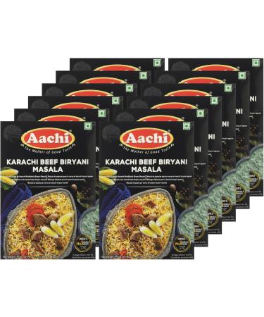 Aachi Masala Karachi Beef Biriyani Masala Set of 12 x 45 g - Buy Online on GoSupps.com