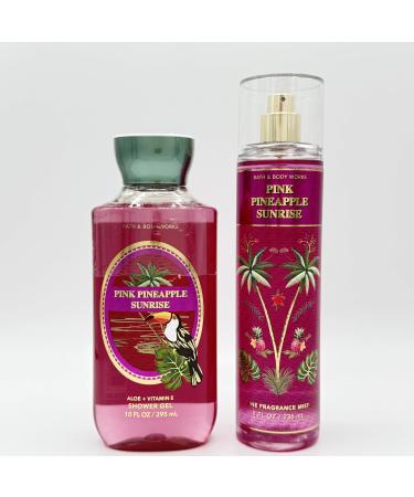 Pink Pineapple Sunrise 2-Piece Bath & Body Bundle | Shower Gel and Fine Fragrance Mist