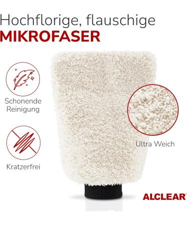 Alclear Microfiber Car Washing Glove - Premium Scratch-Free & Gentle | High-Quality Soft Microfiber for Professional Car Care - Buy Online on GoSupps.com