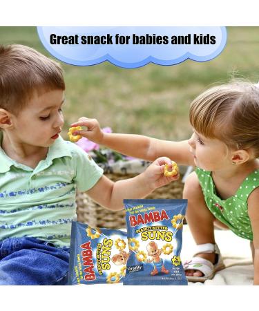 Bamba Peanut Butter Suns Snacks - All Natural Corn Puffs (2 pack - 4oz Bags) - Buy Online on GoSupps.com