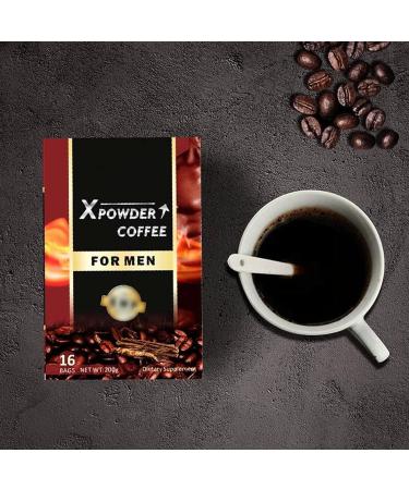 X Power Coffee X-Power Coffee for Men Maca Coffee for Men X Power Coffee for Men Ginseng Maca X Power Coffee for Men Herbal Supplement Coffee Energy Maca Instant Coffee for Men (1 BOX) - Buy Online on GoSupps.com