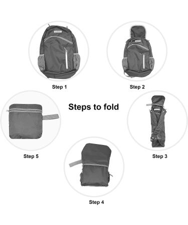 WATERPROOF Foldable Backpack for Outdoor Sports - Grey - Buy Online on GoSupps.com