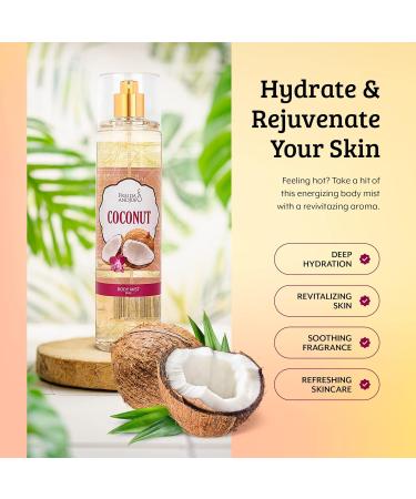 Luxury Home Spa Gift Set: 10oz Deep Moisturizing Body Lotion & 8oz Fine Fragrance Mist - Perfect Self-Care Combo for Women & Girls (Coconut - Buy Online on GoSupps.com