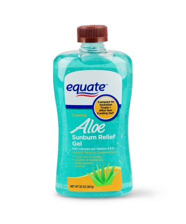 Equate (Compare to Hawaiian) tropic After Sun Cooling Gel Aloe Lidocaine and Vitamins A & E 20 Oz