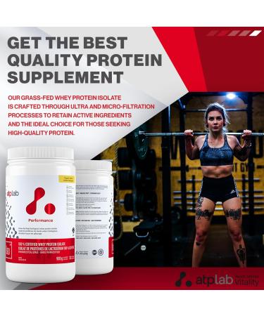 ATP LAB - ISO 900g Powder (Vanilla Flavour) - Whey Isolate Protein Powder - ISO Protein Powder Whey Isolate - Boost Performance Vanilla 30 Servings (Pack of 1) - Buy Online on GoSupps.com