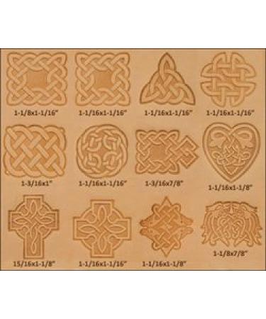 Tandy Leather Craftool Celtic Stamp Set 8161-00 - Pack of 12 Stamps for DIY Leather Crafting - Buy Online on GoSupps.com
