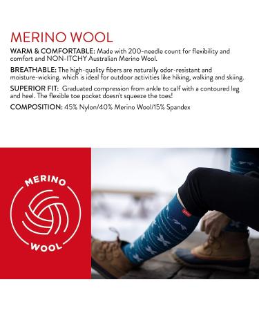 VIM&VIGR Merino Wool 15-20 mmHg Compression Socks - Evergreen Global Stripe M/L (2) - Buy Online on GoSupps.com