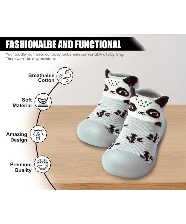 Dookeh Baby Shoes Non Slip Soft Sole Sneakers for Toddlers - Gray, 2-3 Years - Buy Online on GoSupps.com