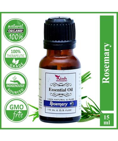 Ganga Ayurveda Kiah Essentials Rosemary Oil for Healthy Hair and Shiny Skin 100% Pure & Natural ||15 ML - Buy Online on GoSupps.com