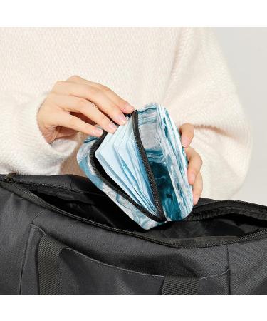 GIAPB Period Bag - Watercolor Marble Period Pouch & Travel Makeup Bag - Buy Online on GoSupps.com