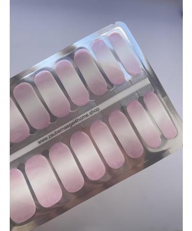 Zaubern gel4Home Nail Foils - 16 Pieces Baby Boomer Pink Glitter Nail Wraps for Stunning Nail Art - International Shipping Available - Buy Online on GoSupps.com