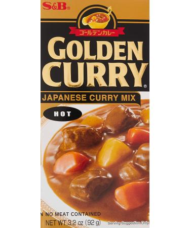 S&B, Golden Curry Sauce Mix, Hot, 3.2 oz