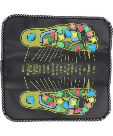 Foot Massage Mat for Blood Circulation & Acupressure - Health Boosting Artificial Leather (35x35 cm) | International Shipping - Buy Online on GoSupps.com