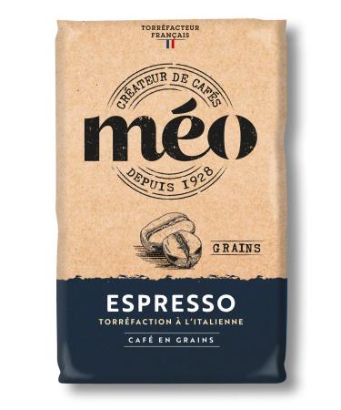 Caf M o en Grains Espresso - Torr faction l'Italienne - en Pack de 6 sachets de 1 KG - Niveau de torr faction fonc