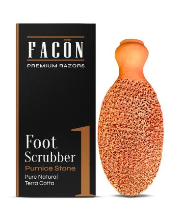 Fac n Pierre ponce exfoliante pour les pieds avec 2 c t s 100 % terre cuite naturelle limine les callosit s et les peaux mortes (Le champion)