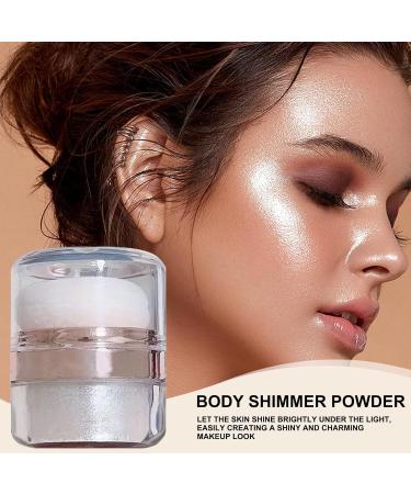 Shimmer Powder Body Highlighter | Glitter Shimmering Body Highlighter Powder - 3G contouring collarbone taper glow fairy makeup brightening makeup - Buy Online on GoSupps.com
