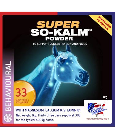 Equine America Super So Calm Powder | Premium Ready for Use of Horse & Pony Supplement | Soothing Behavior Support | 1kg - Buy Online on GoSupps.com