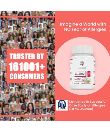Aller-GI: Natural Ayurvedic Medicine for Runny Nose & Watery Eyes 60 Vegetarian Capsules | 2-Month Supply 500mg Each - Buy Online on GoSupps.com