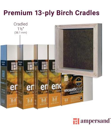 Ampersand Art Supply Museum Series Encausticbord 16x20 - Wood Painting Panel with 1.5 Inch Cradle - Buy Online on GoSupps.com
