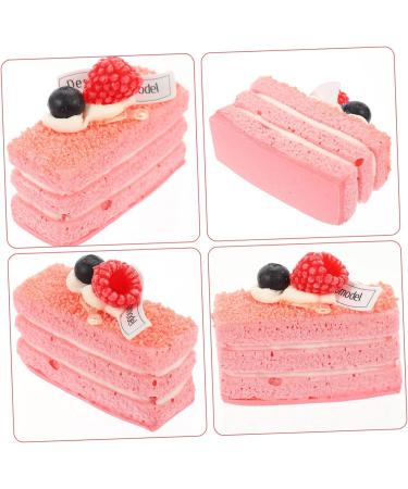 HOMSFOU 15 Pcs Simulation Cake Model Cake Display Model Fake Decorative Cakes Fake Cupcake Artificial Mousse Cake Photo Prop Food Toy Simulation Dessert Models Cupboard Fake Decoration - Buy Online on GoSupps.com