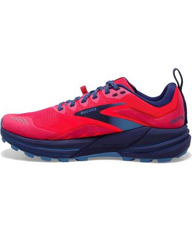 Brooks Cascadia 16 Women's Trail Running Shoe Pink/Flambe/Cobalt 8.5 - Buy Online on GoSupps.com