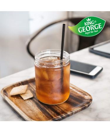 King George Royal Tea Time - Peach Instant Drink (6 x 400g) | Hot & Cold Black Tea Extract Makes Up to 4L - Buy Online on GoSupps.com