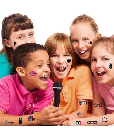 288 Music Temporary Tattoos for Kids - Mixed Style Fake Tattoo Stickers for Music Theme Party - Buy Online on GoSupps.com