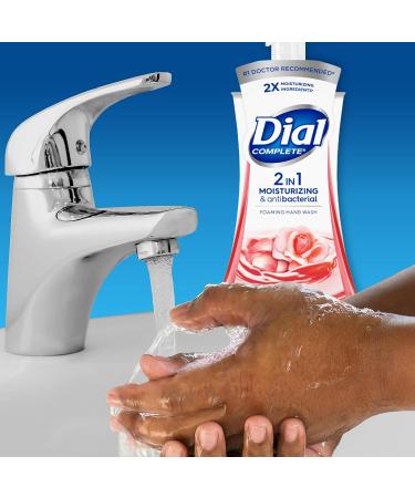 Dial Complete 2-in-1 Rose Oil Foaming Hand Wash - 7.5 oz | Moisturizing & Antibacterial - Buy Online on GoSupps.com