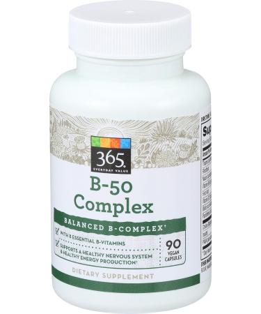 365 Everyday Value B50 Complex 90ct Unflavored - Pack of 1 - Buy Online on GoSupps.com