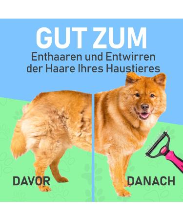 Maxpower Planet Hund- und Katzenb rste Sanfte Wollb rste f r Langhaartiere Doppel-seitiger Hundekamm & Katzenkamm in Pink Gro e Gr e - Buy Online on GoSupps.com