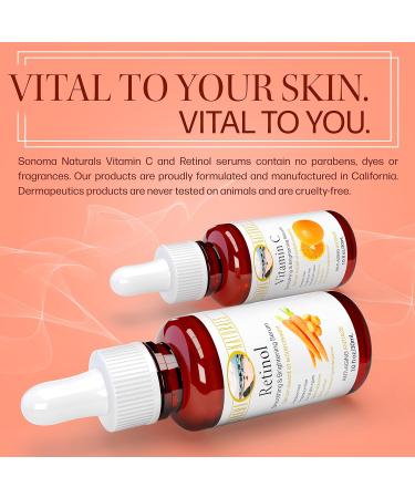 Vitamin C & Retinol Serum for Face - 1 oz Two-Pack | Day & Night Anti-Aging Kit | Smoothing Facial Serum for All Skin Types - Buy Online on GoSupps.com