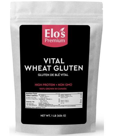 Elo s Premium Vital Wheat Gluten (1lb) | High Protein Non-GMO Vegan | Perfect for Keto and Kosher Friendly | 100% Grown in Canada | Vegetarian Meat Substitute for Baking | Low Carb Alternative to Make Seitan