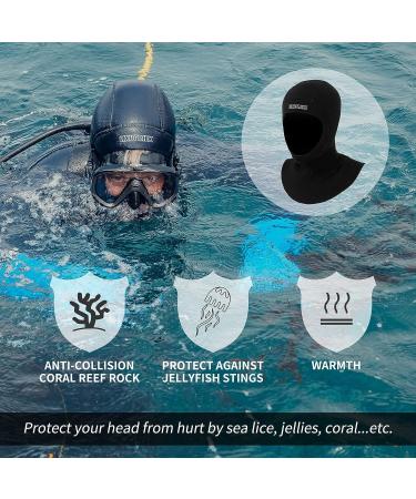 Neoprene Wetsuit Scuba Diving Hood for Men Women | Water Sports Hood for Diving, Snorkeling, Swimming, Kayaking | Large Size - Buy Online on GoSupps.com