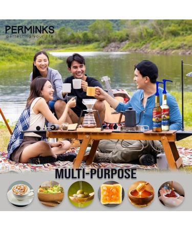 PERMINKS Lot de 6 pompes sirop de qualit sup rieure compatibles avec les bouteilles Torani de 750 ml sirops Davinci Distributeur de sirop sans d versement sans obstruction pour vanille c ne de Bleu 1 Fl Oz (Pack of 6) - Buy Online on GoSupps.com