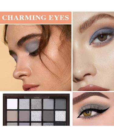 15 Colors Eyeshadow Palette Matte Nude Eye Makeup Palette Ultra-Blendable Long Lasting High Pigmented Waterproof Nudes Neutral Smooth Eye Shadow Palette for Women Natural Charming Looking - Buy Online on GoSupps.com
