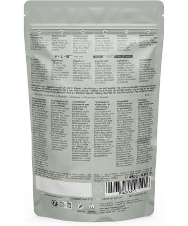 Nutri + L-Glutamine flavored powder - 450g peach iced tea - 100% pure + vegan - with flavor - vegan - sensationally delicious - Powder Ice Tea Peach - Buy Online on GoSupps.com