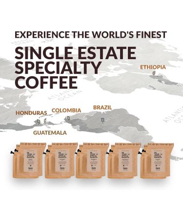 Gourmet Summer Coffee Gift Set - 10 World's Finest Single Estate Coffees | Specialty & Organic | Hamper Style Letterbox Gift for Him & Her - Buy Online on GoSupps.com