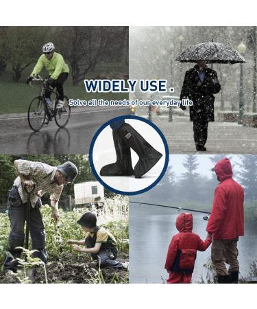 Waterproof Reflective Non-Slip Rain Boot Covers for Outdoor Activities - XL (1 Pair) - Buy Online on GoSupps.com
