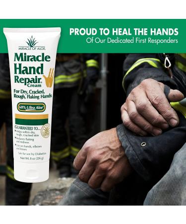 Miracle of Aloe Hand Repair Cream - 8 oz (Pack of 2) | Soothing & Moisturizing Formula - Buy Online on GoSupps.com