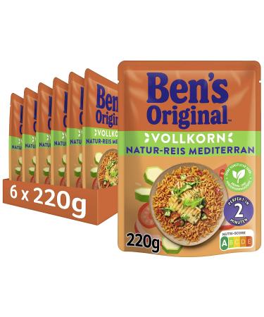 BEN'S ORIGINAL Ben's Original Express Rice Mediterranean Natural Rice 6 packs (6 x 220g) Mediterranean Natural Rice 220 g (pack of 6) - Buy Online on GoSupps.com