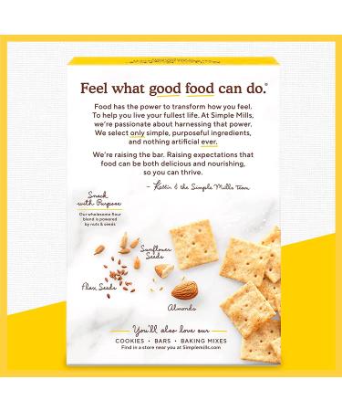 Simple Mills Almond Flour Crackers - Fine Ground Sea Salt, Gluten Free, Vegan, Healthy Snacks - 4.25 oz (Pack of 1) - Buy Online on GoSupps.com