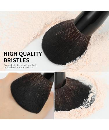 Docolor Makeup Brushes 15 Pieces Professional Makeup Brushes Set Premium Synthetic Hair Kabuki Face Blush Eyeshadow Eyeliner Foundation Powder Cosmetic Make Up Brushes Kit Black Obsidian Series Black-15 Pieces - Buy Online on GoSupps.com