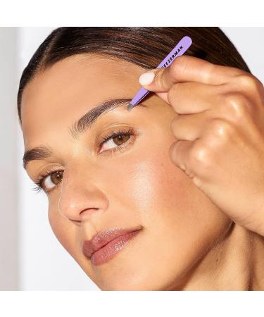 TWEEZERMAN Mini Tweezers for Eyebrow Plucking - Hand-Filed Beveled Tip Lavender Purple - 1 Piece - International Shipping Available - Buy Online on GoSupps.com