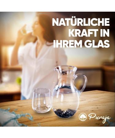 Puraja Edelwungit Water Treatment Stones | Elite Schungit Healing Stones from Karelia | Certified Natural Stones | 50g Pack - Buy Online on GoSupps.com
